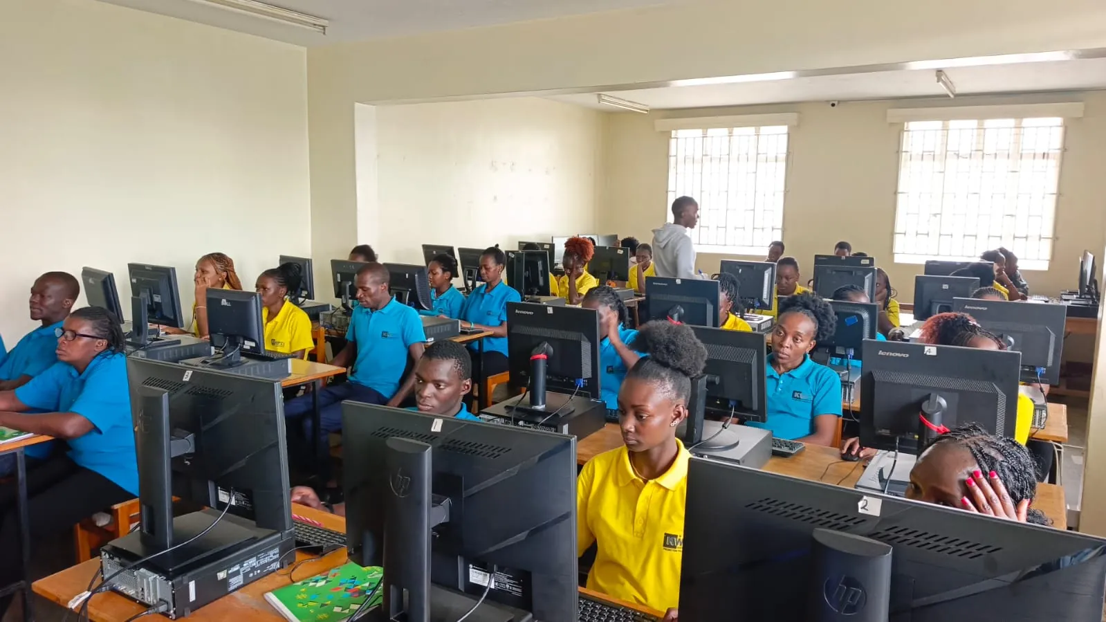 KWPTI students taking part in a Computer Studies lesson